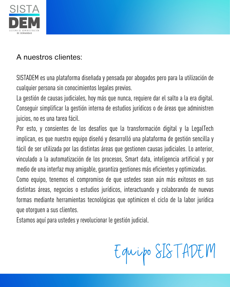 Carta SISTADEM